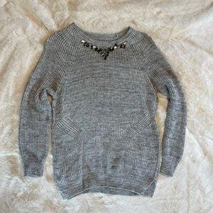 Loft gem neckline sweater